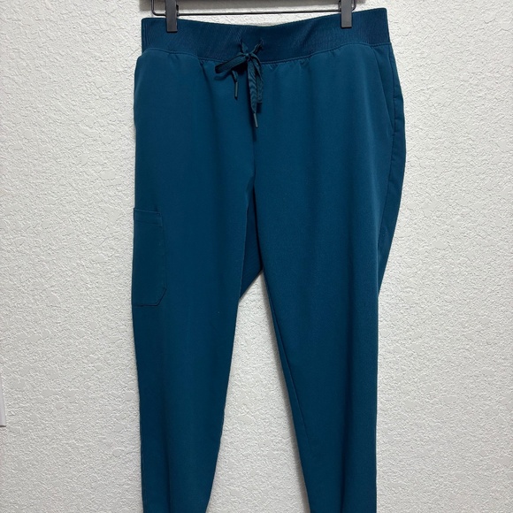 Jaanuu Silex Knit-Waist Scrub Jogger - Caribbean Blue - Picture 3 of 3